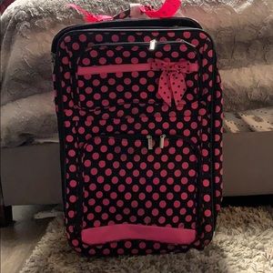 Old large sized suitcase, still cute. Used